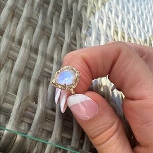Logan Hollowell Baby Queen moonstone ring